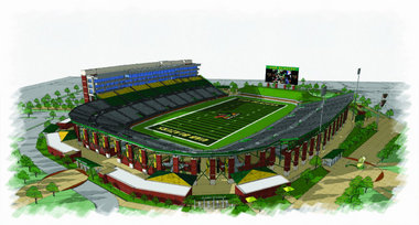 rendering of proposed UAB stadium