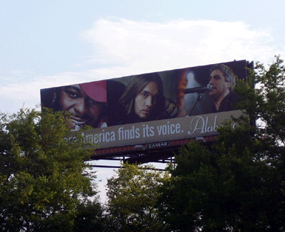 State tourism American Idol billboard