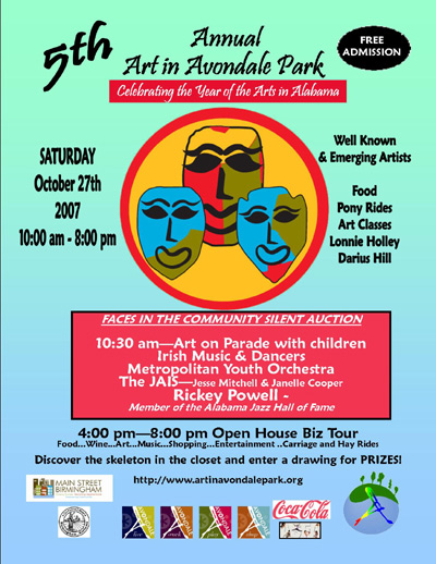 Art in Avondale Park poster