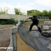 Working on a new skate ramp