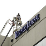 The Birmingham Business Journal has its logo placed of the Southside building where they have their offices. Bob Farley/f8Photo.org