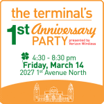 400px The Terminal 1st anniversarty party ad