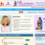 Screenshot of new Health.com website