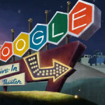 Google Doodle drivein still
